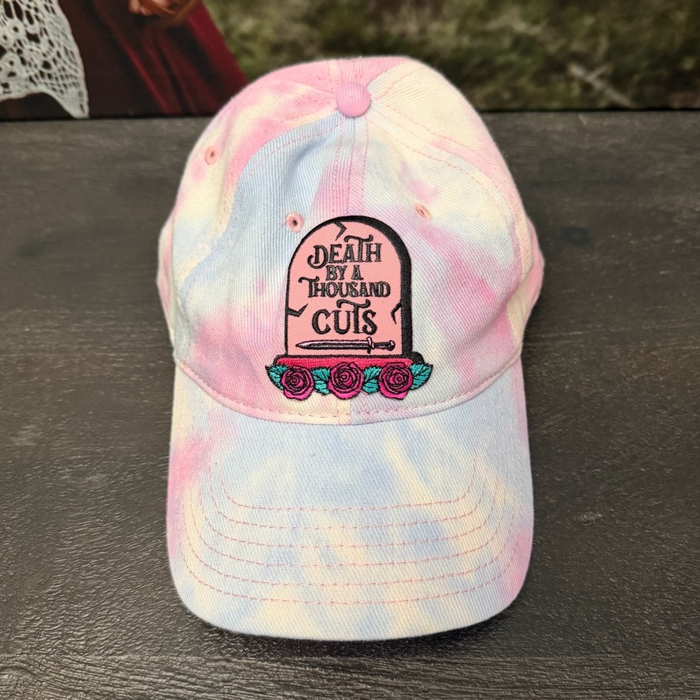 Taylor Swift inspired Tie-Dye Cap “Death by a Thousand Cuts” Song Patch